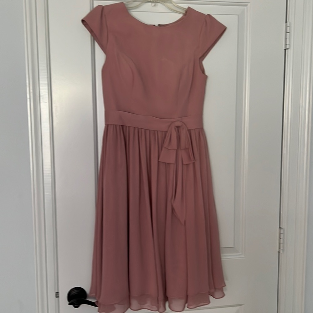 Wedding guest dress- dusty rose